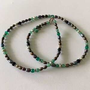 Sajen Natural Beaded Necklace Beads Pearls Pearl Gemstone Stone 925 Sterling
